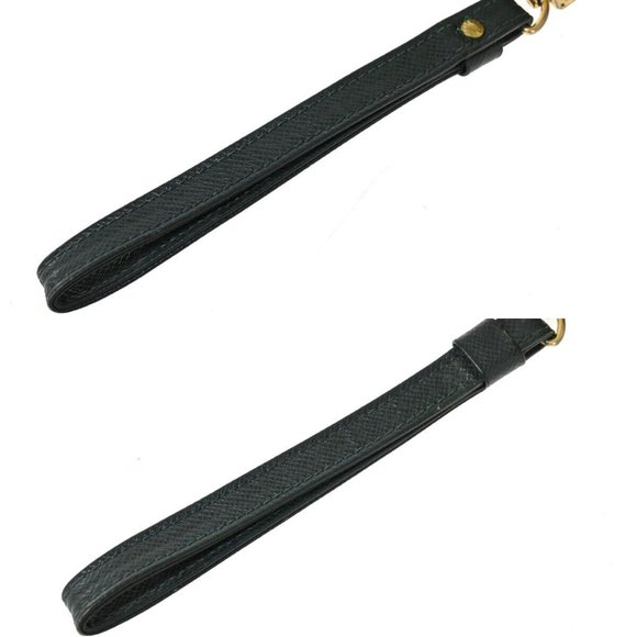 LOUIS VUITTON LV Logo Baikal Clutch Hand Bag Taiga Leather Epicea - Picture 9 of 14